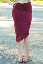 Load image into Gallery viewer, Round Hem Midi Skirt