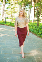 Load image into Gallery viewer, Round Hem Midi Skirt